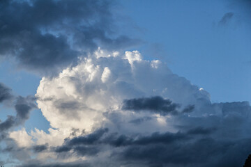 Fototapeta na wymiar Sunset cloudy sky texture background