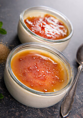 Creme brulee - tasty traditional French dessert