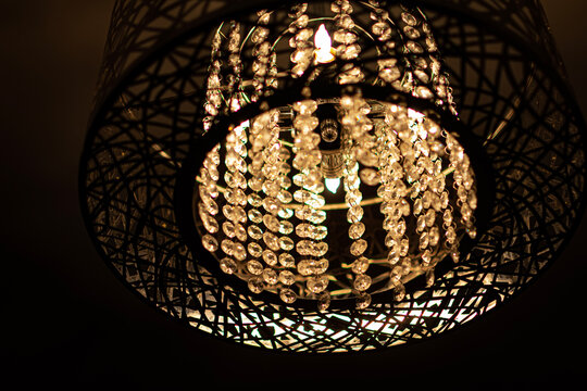 chandelier in the night