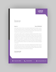 Professional Letterhead Template in flat style, letterhead set or bundle. Letterhead Template Graphics, Designs & Templates