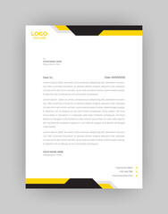 Professional Letterhead Template in flat style, letterhead set or bundle. Letterhead Template Graphics, Designs & Templates