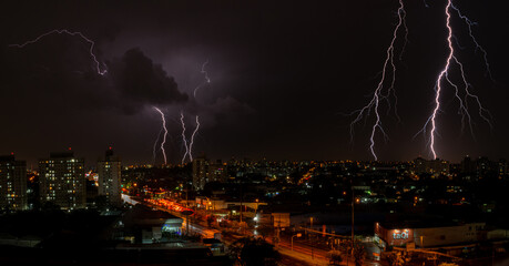 Storm over the city - Porto Alegre - Brazil