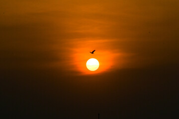 sunset in the sky