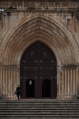 Plakat Alcobaca, Monastery in Portugal.. UNESCO World Heritage Site.