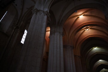 Abbey in Alcobaca,  Monastery in Portugal.. UNESCO World Heritage Site.