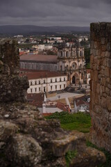 Alcobaca, village with Monastery in Portugal.. UNESCO World Heritage Site.