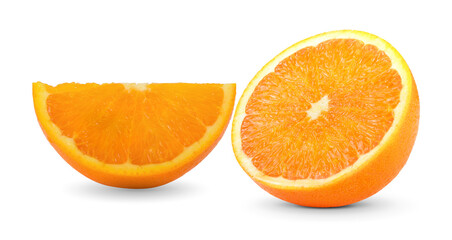 Orange slice isolated on white background