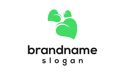 modern leaf logo design vector