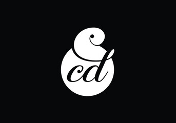 Initial Monogram Letter C D Logo Design Vector Template. Graphic Alphabet Symbol for Corporate Business Identity