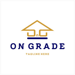 Modern Initial D n G and House With Letter On Grade for Notary or Education Logo Design Inspiration