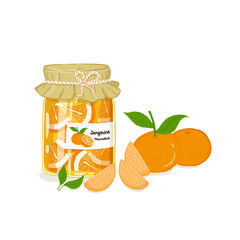 Orange marmalade, Tangerine, Mandarin Jam, Orange leaf, Jam, Orange meats, Mandarin, Jam in a glass bottle, Homemade orange jam
