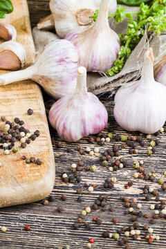 pepper and garlic