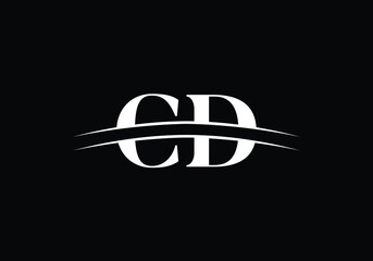 Initial Monogram Letter C D Logo Design Vector Template. Graphic Alphabet Symbol for Corporate Business Identity