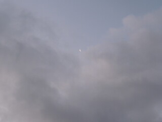 Naklejka na ściany i meble moon in clouds