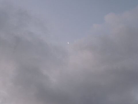 moon in clouds