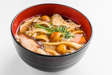 秋の味覚　キノコ汁