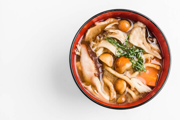 秋の味覚　キノコ汁
