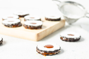 Vegan Chocolate Caramel Sandwich Cookies