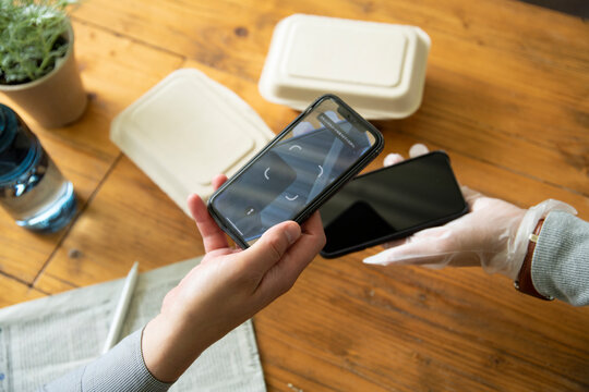 Mature Man Using E-Payment with Smartphone