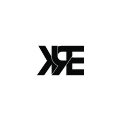 kre letter original monogram logo design
