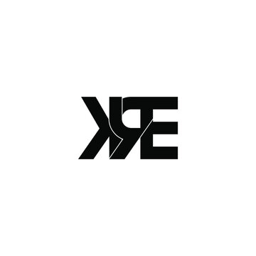 kre letter original monogram logo design