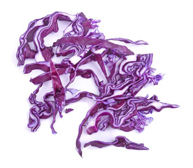 Obraz premium Purple cabbage isolated on white background.