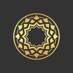 Gold decorative element