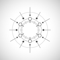 Abstract sacred symbol