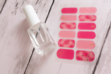 ネイル,シール,セルフ,透明,トップコート,ベースコート,きれい,かわいい,デスク,おしゃれ,ファッション