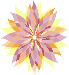 Abstract Autumn Flower Pattern - Textile - Background - Wallpaper