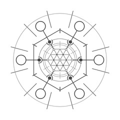 Abstract sacred symbol