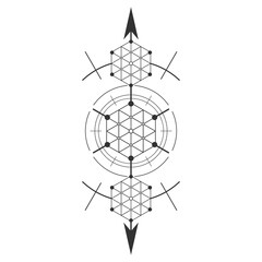 Fototapeta premium Abstract sacred symbol