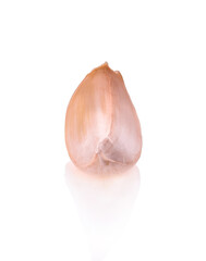 garlic isolated on white background.
