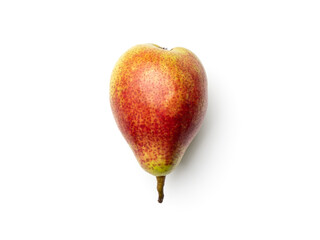 Pear isolated on white background. Top view