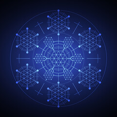 Abstract sacred symbol