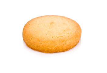 butter cookies isolated on white background