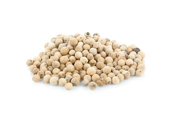 white peppers isolated on white background