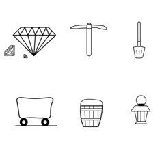miner's tools icons
