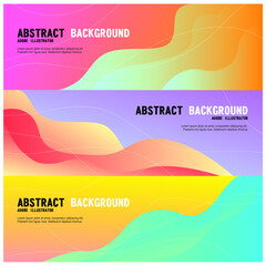 Abstract gentle background with waves and text for website and presentations