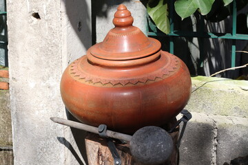 old clay pots
