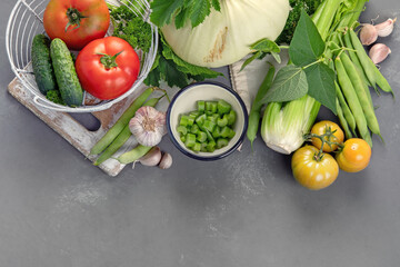 Summer vegetables with herbs