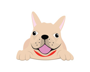 Cute and Sweet French Bulldog Illustration