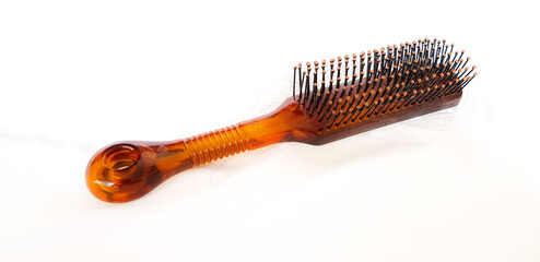 Witness of Hair Fall a Hair brush