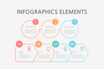 Presentation business infographics template. Vector illustration.
