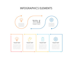 Presentation business infographics template. Vector illustration.
