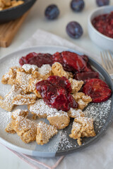 Kaiserschmarrn is a traditional Austrian or German sweet pancake dessert
