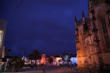 Monastery of Batalha at night. Portugal. UNESCO World Heriatge Site