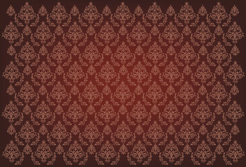 vintage background with ornament. Wallpaper pattern