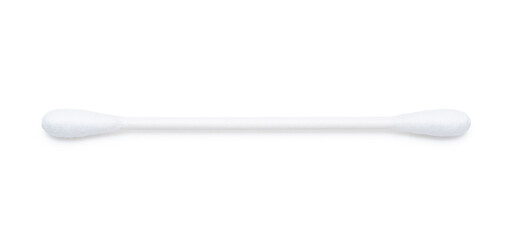 Cotton swabs on a white background