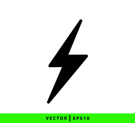 Energy lighting icon vector flat style